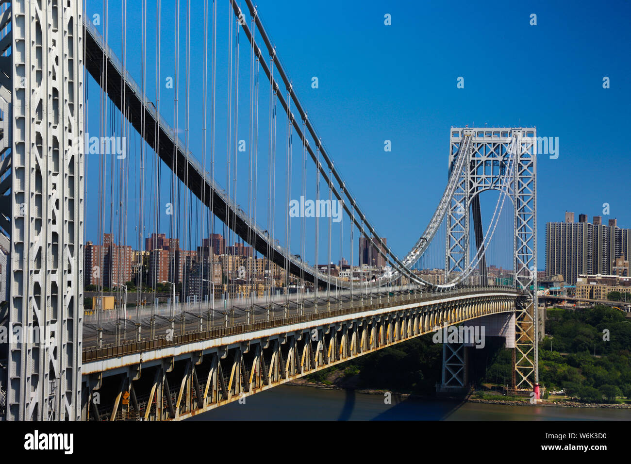 Fort Lee, New Jersey, USA. 1st Aug, 2019. View of the Washington