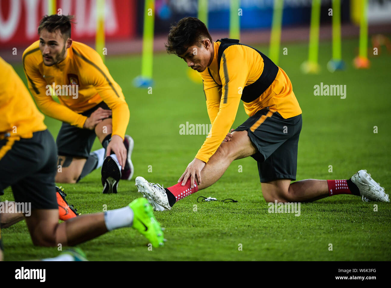 Zheng Zhi of China's Guangzhou Evergrande Taobao FC takes part in a ...