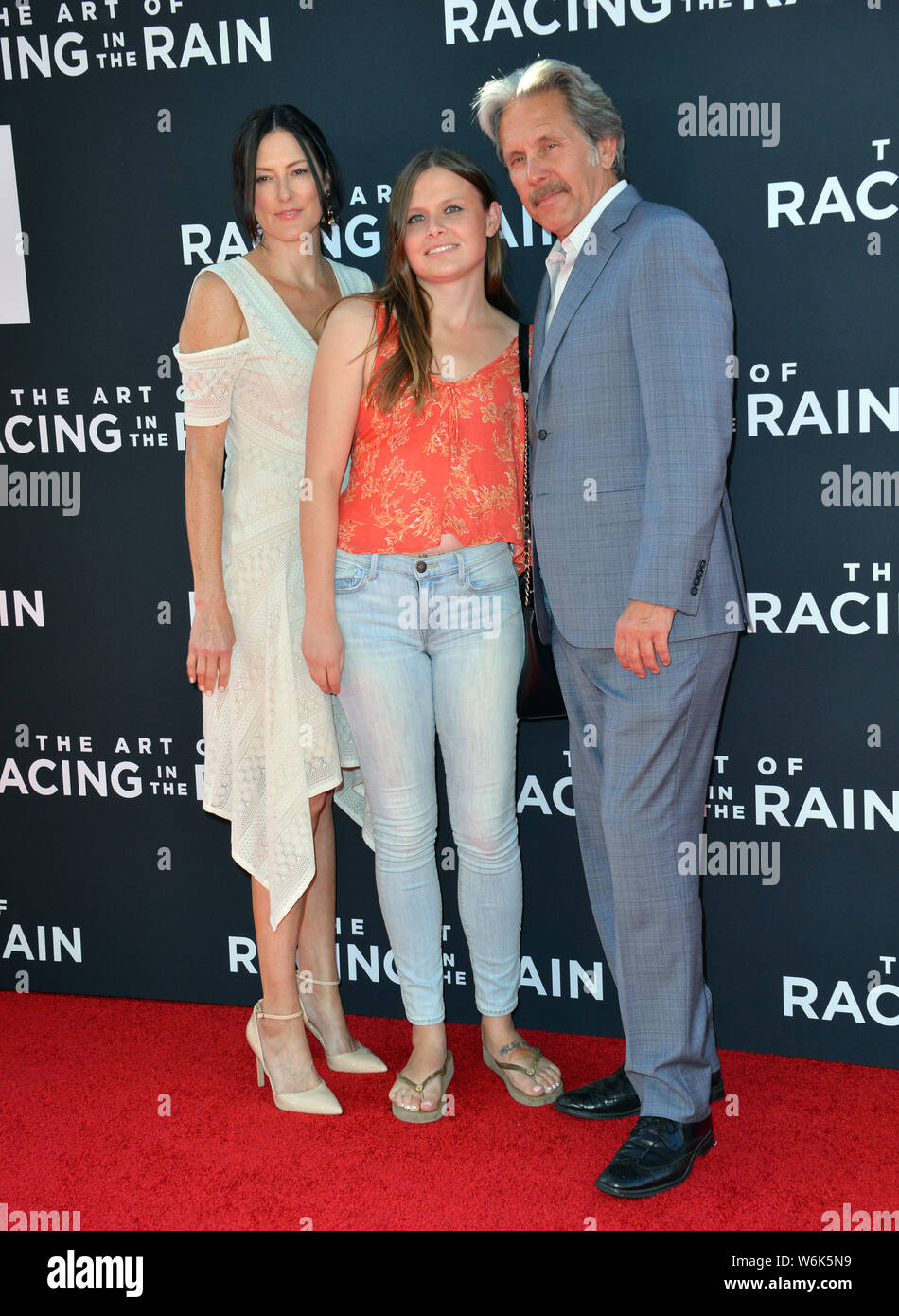 Los Angeles, USA. 01st Aug, 2019. LOS ANGELES, USA. August 02, 2019: Gary Cole, Guest & Mary Cole at the premiere of 'The Art of Racing in the Rain' at the El Capitan Theatre. Picture Credit: Paul Smith/Alamy Live News Stock Photo