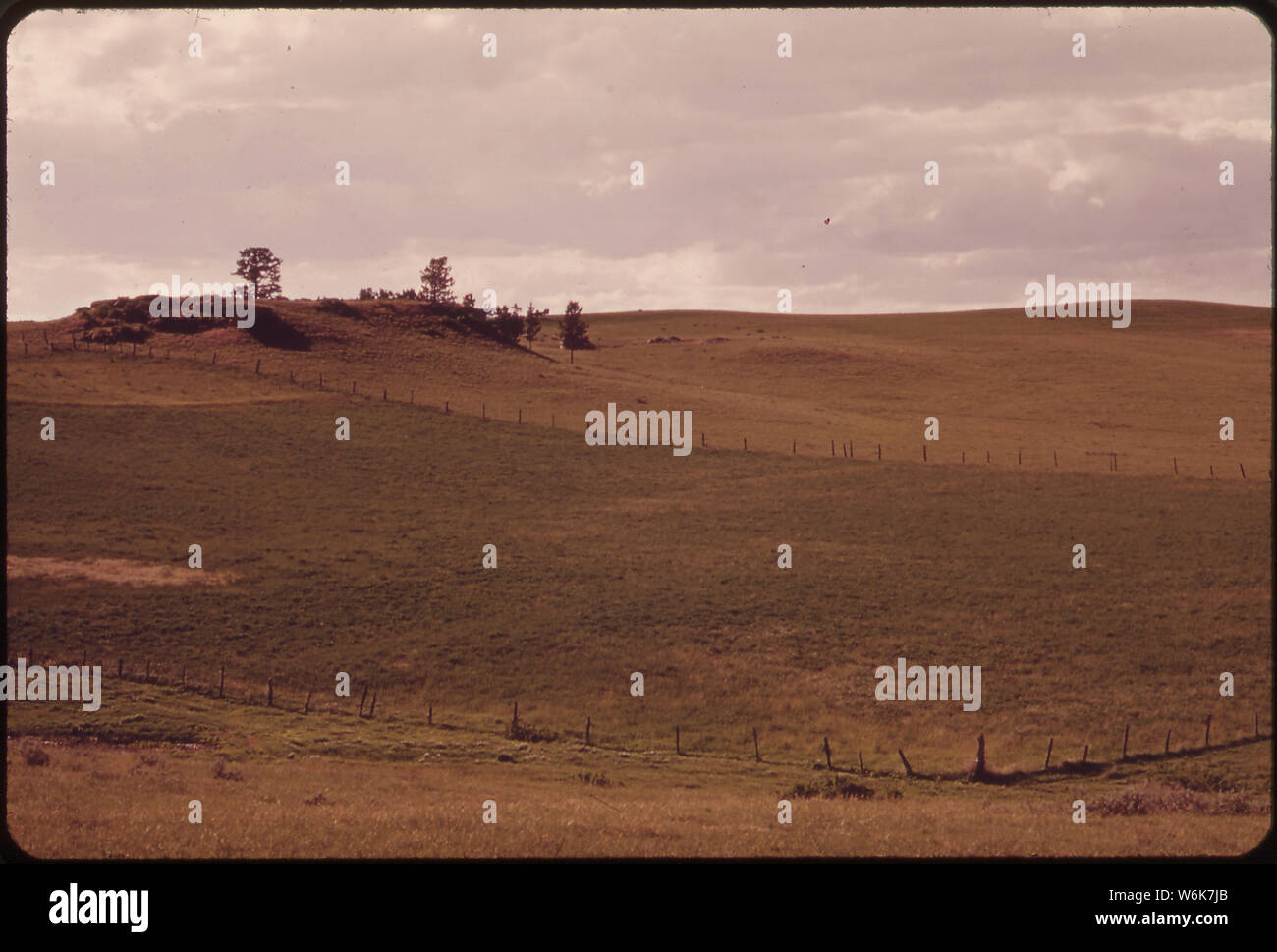 RANCH IN SARPY BASIN. THE WESTMORELAND COAL COMPANY WANTS TO EXPAND ITS STRIP MINING OPERATIONS IN THIS AREA Stock Photo