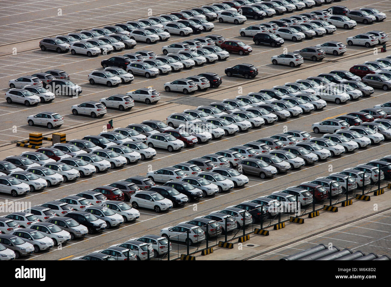 File Imported Cars Are Parked At The Port Of Qingdao In Qingdao