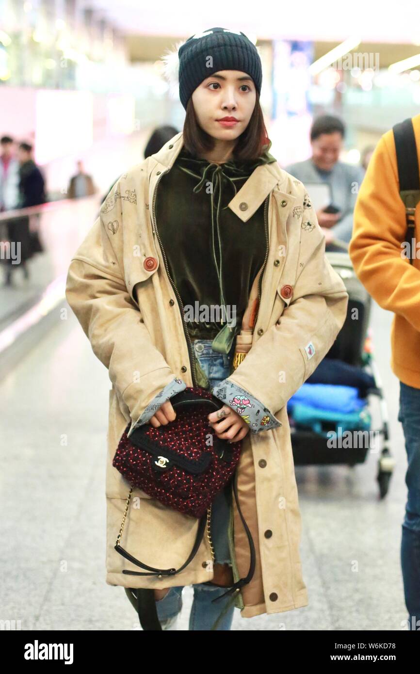 Taiwanese singer Jolin Tsai is pictured at the Beijing Capital