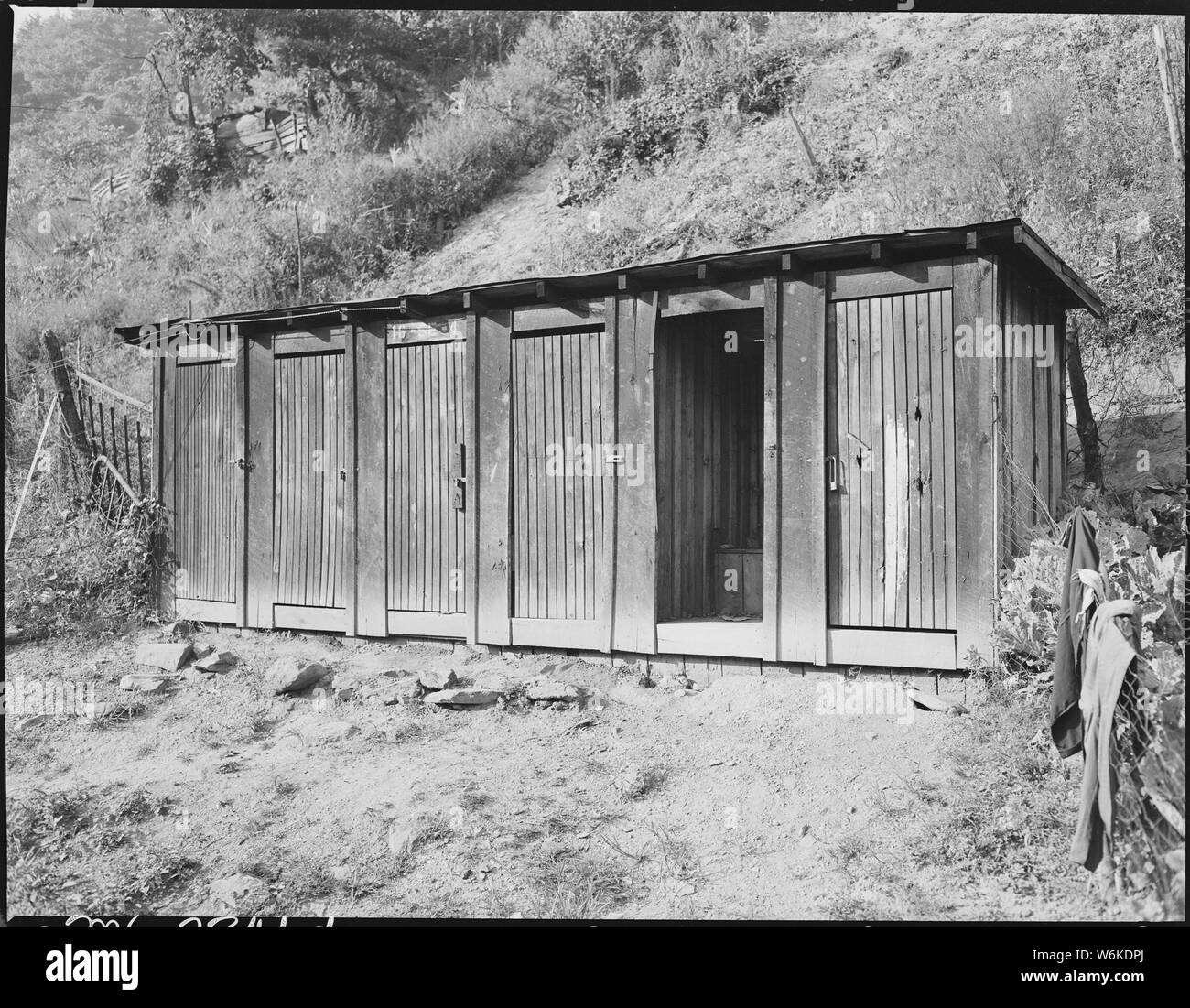 Row Of Privies Third From The Left Is That Used By The Furman