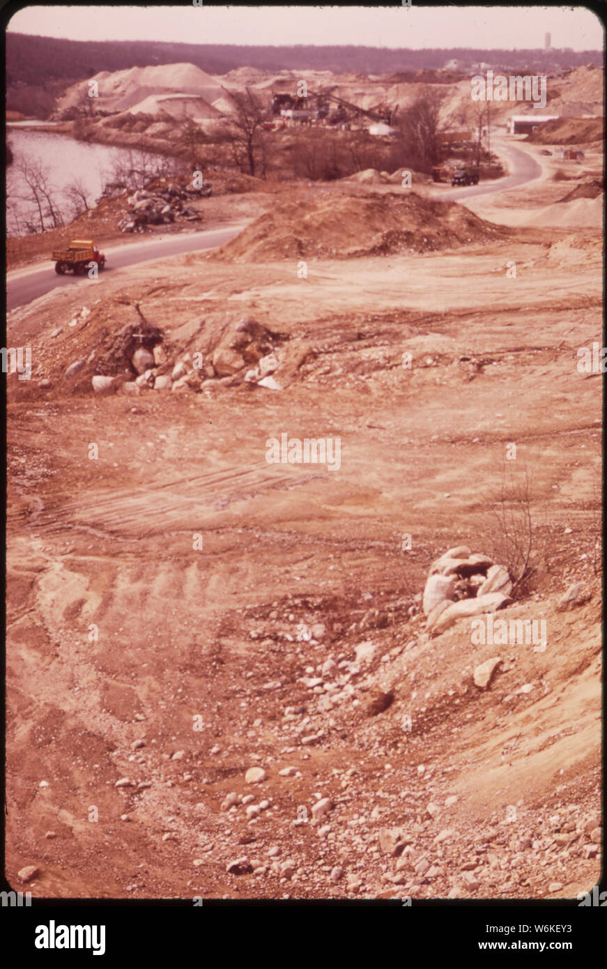 SAND AND GRAVEL OPERATION IN CUMBERLAND Stock Photo Alamy