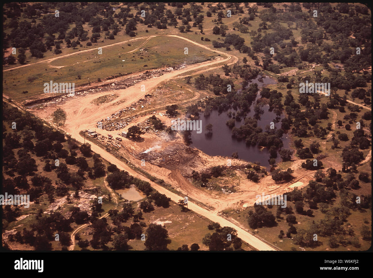 SCARRED LAND IN CENTRAL TEXAS Stock Photo Alamy