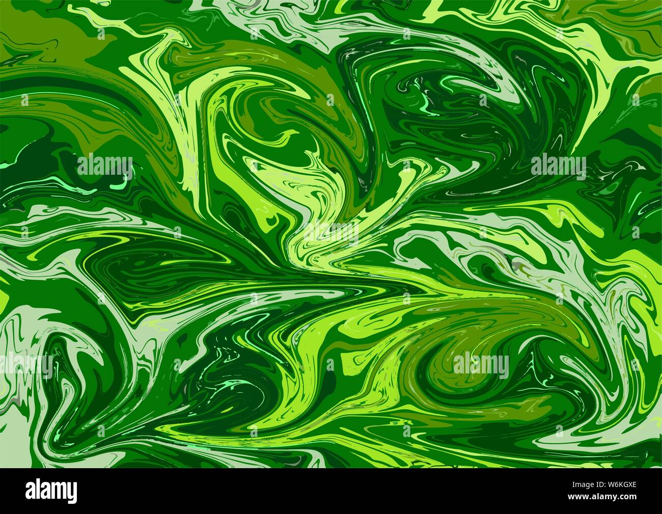 Complex florid pattern in green and light colors. Ideal for textiles ...