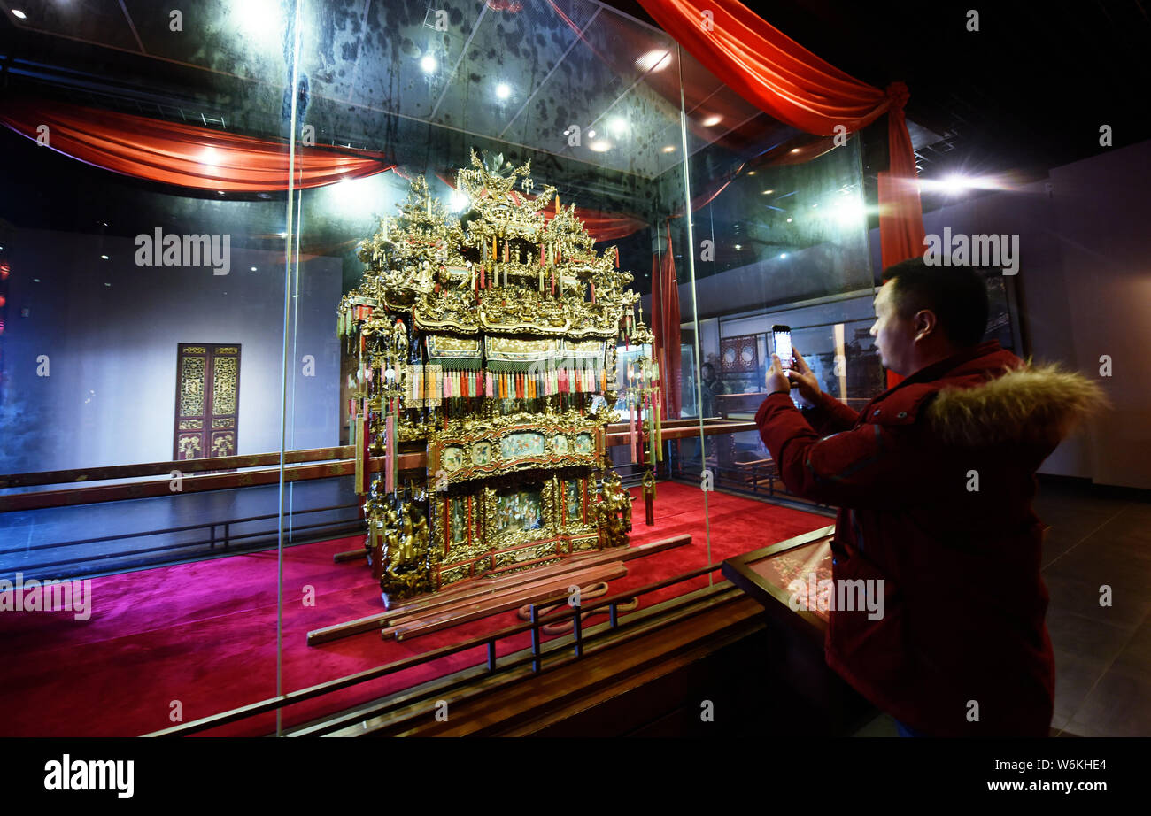 File View Of The Bridal Sedan Chair Of Ningbo Also Called