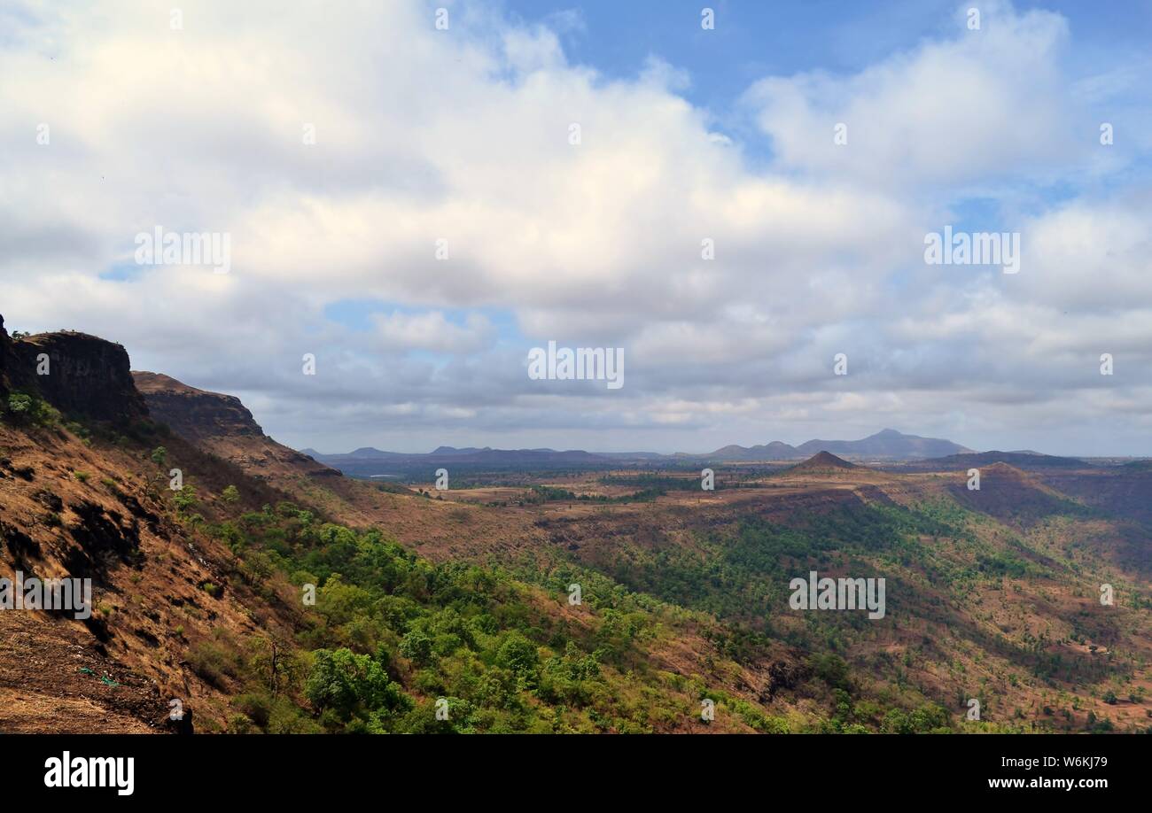 Saputara hill station/view from sunset point-Gujarat/India Stock Photo