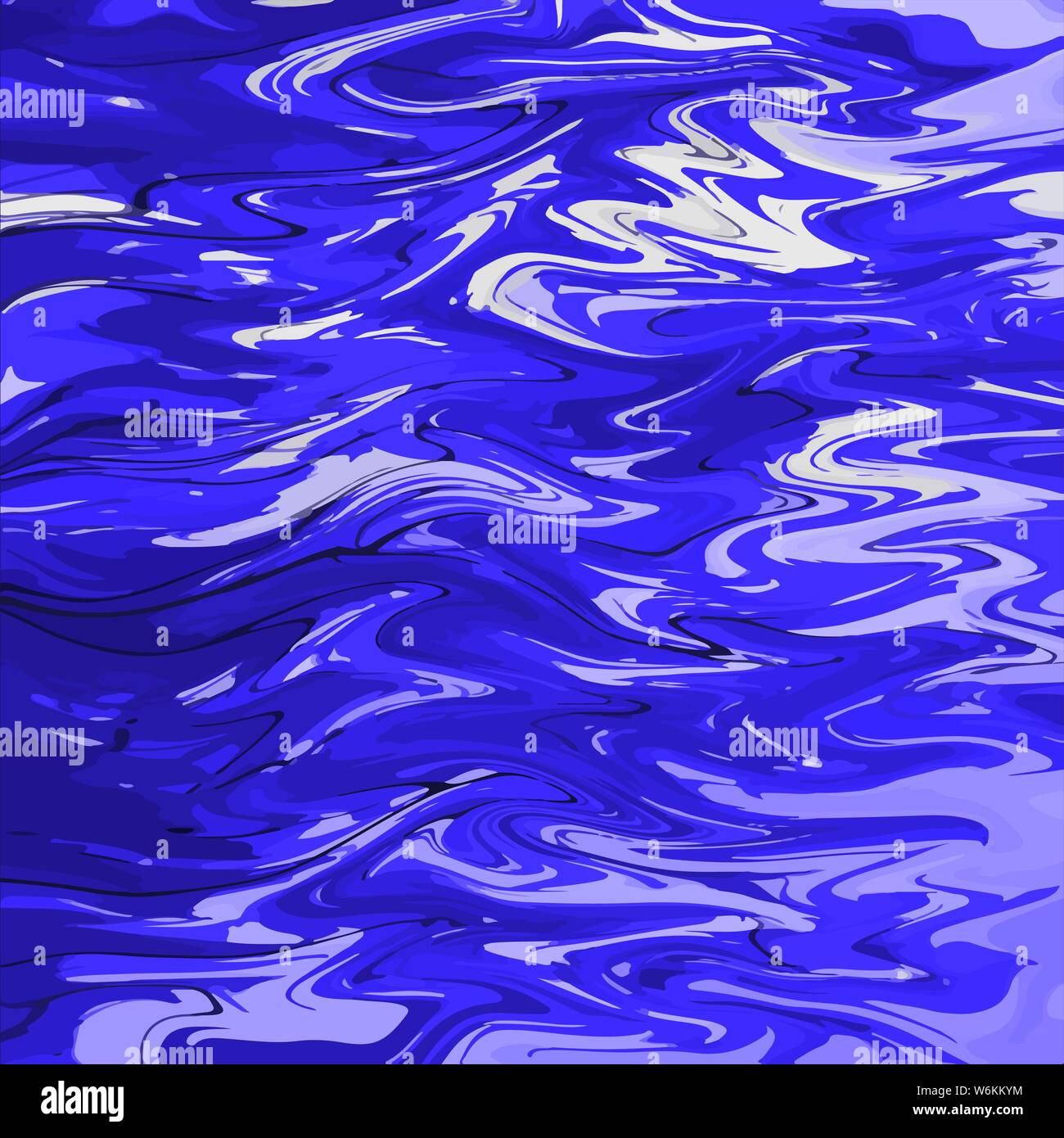 Colorful pattern in blue tones. Imitation of sea waves. Ideal for ...