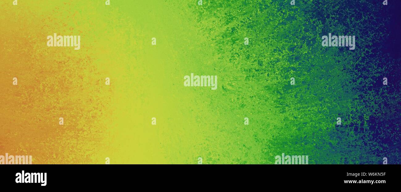 bold background design with orange yellow green and blue sponged paint texture in graphic art layout, creative fun and bright color abstract backgroun Stock Photo