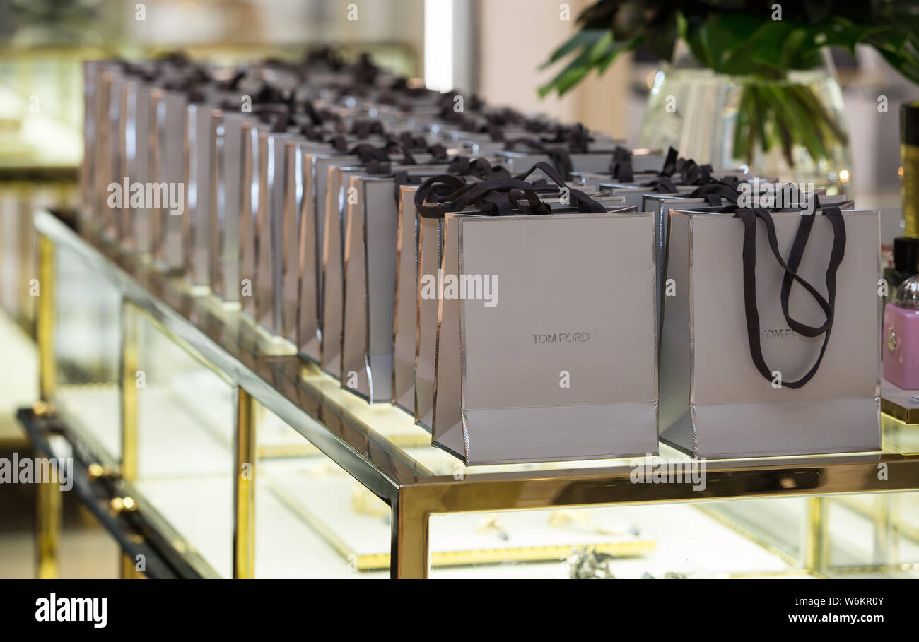 Tom Ford shopping bags at a luxury store, Melbourne, Australia Stock Photo  - Alamy
