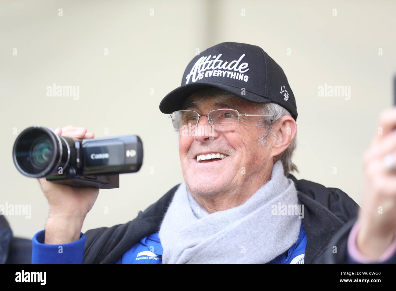 Serbian football coach and former player Bora Milutinovic attends a press conference of Sina 5v5 Football Golden League Finals in Chengdu city, southw Stock Photo