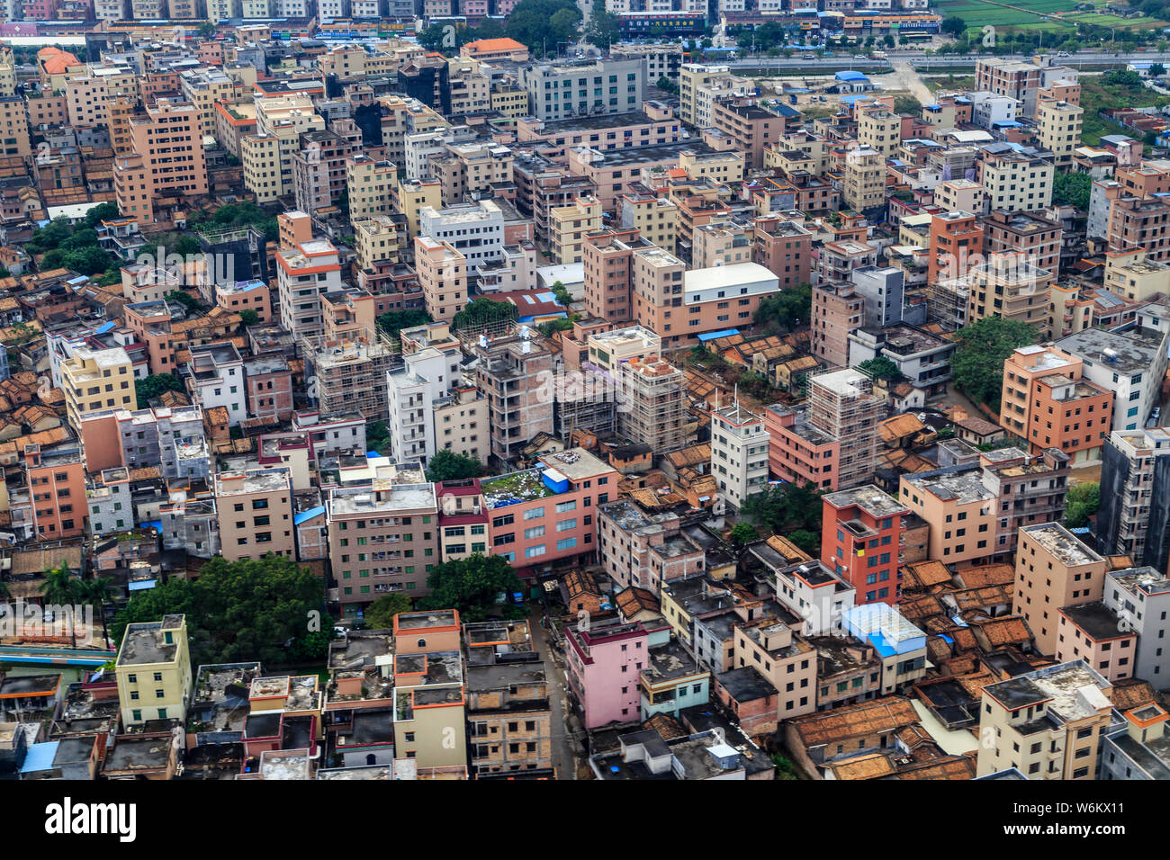 FILEAerial view of a cluster of residential houses in Guangzhou