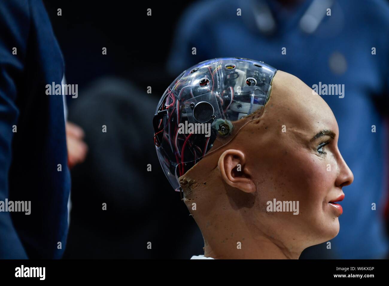 Humanoid robot Sophia created by Hanson Robotics and granted