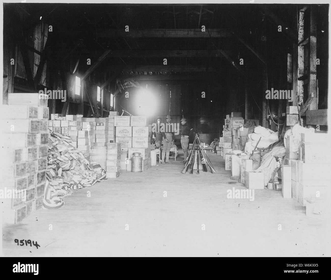 San Francisco Earthquake of 1906: A warehouse, one of the many relief ...