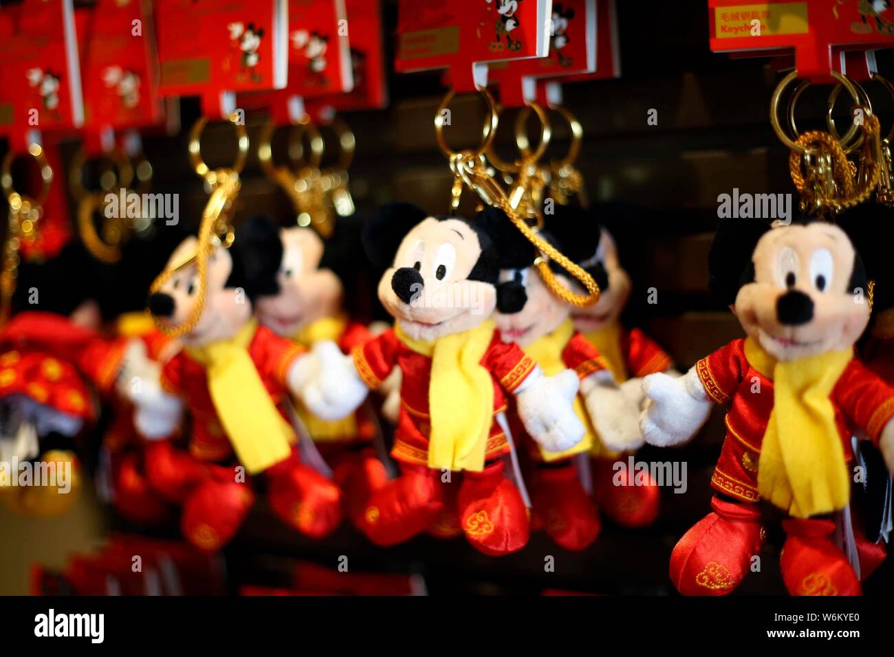 Mickey Mouse toys in the theme of Chinese Lunar New Year also