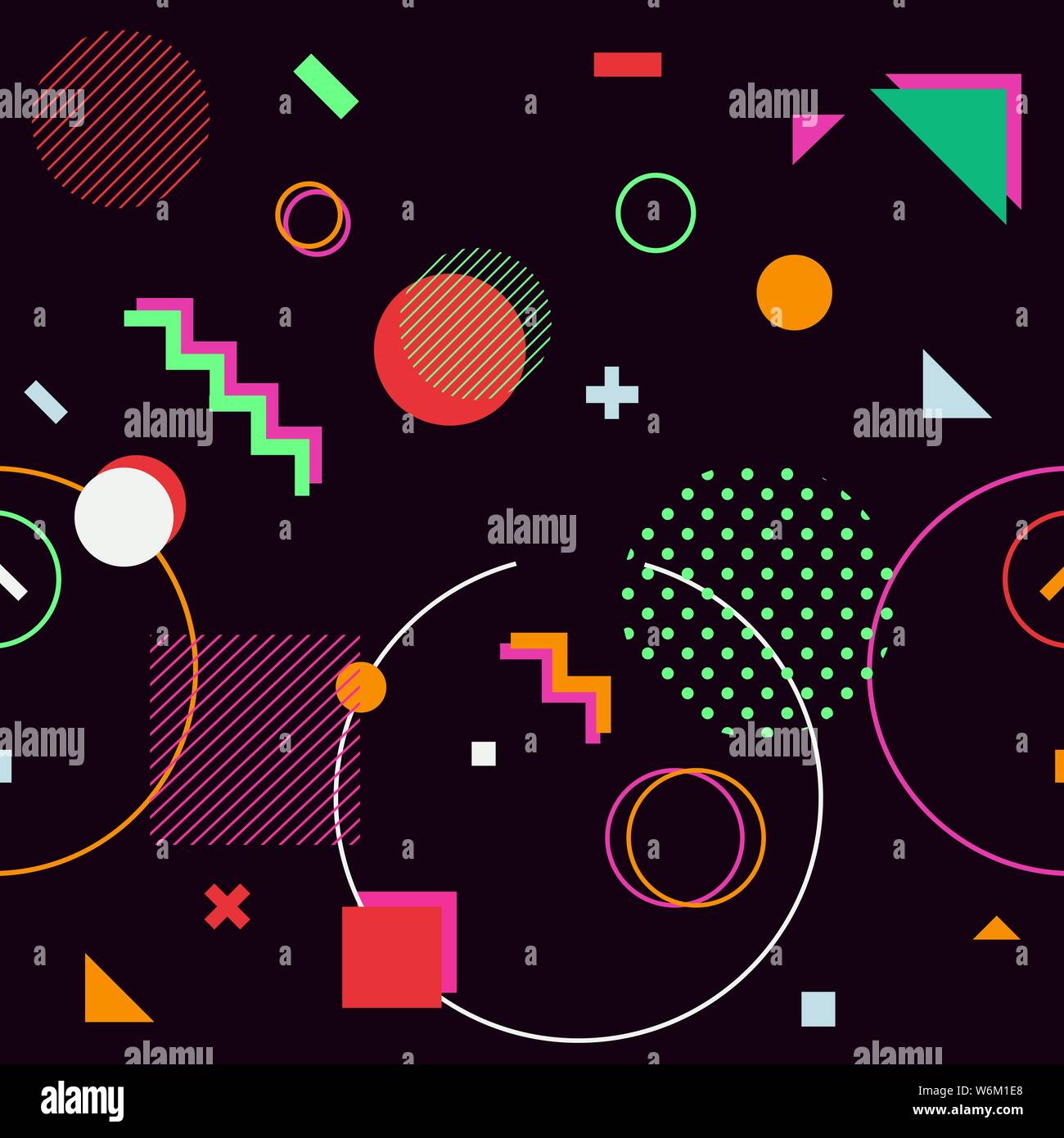 trendy geometric shapes memphis hipster background vector Stock Vector ...