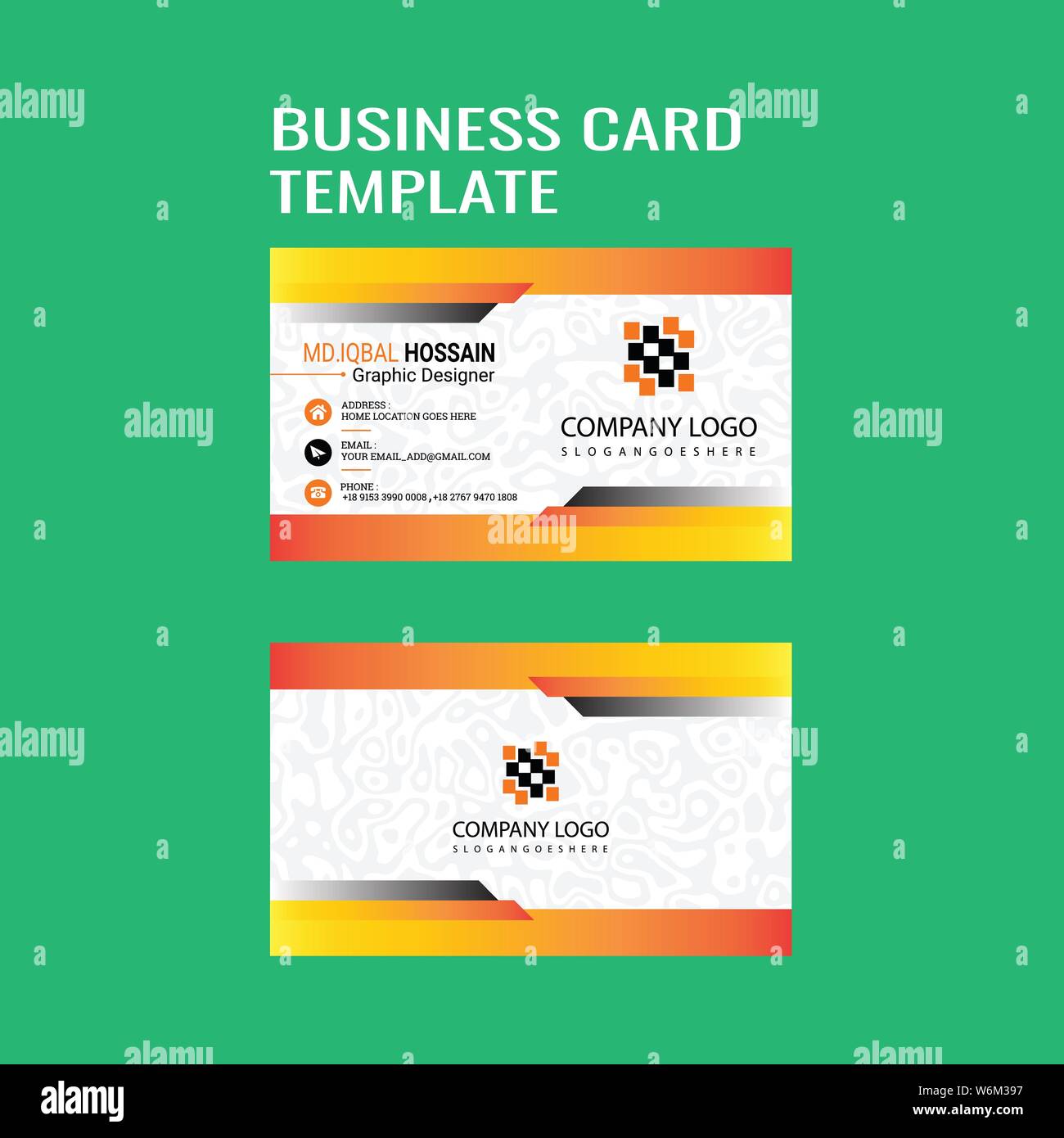 Creative Business Card Stock Vector
