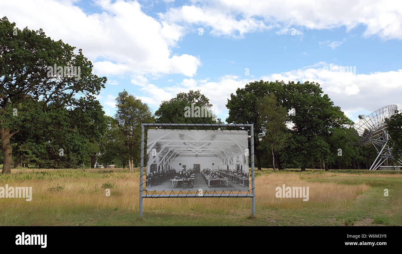 Westerbork, the Netherlands - July 2, 2019: National Westerbork  holocaust memorial at former nazi German transit deportation camp. Stock Photo