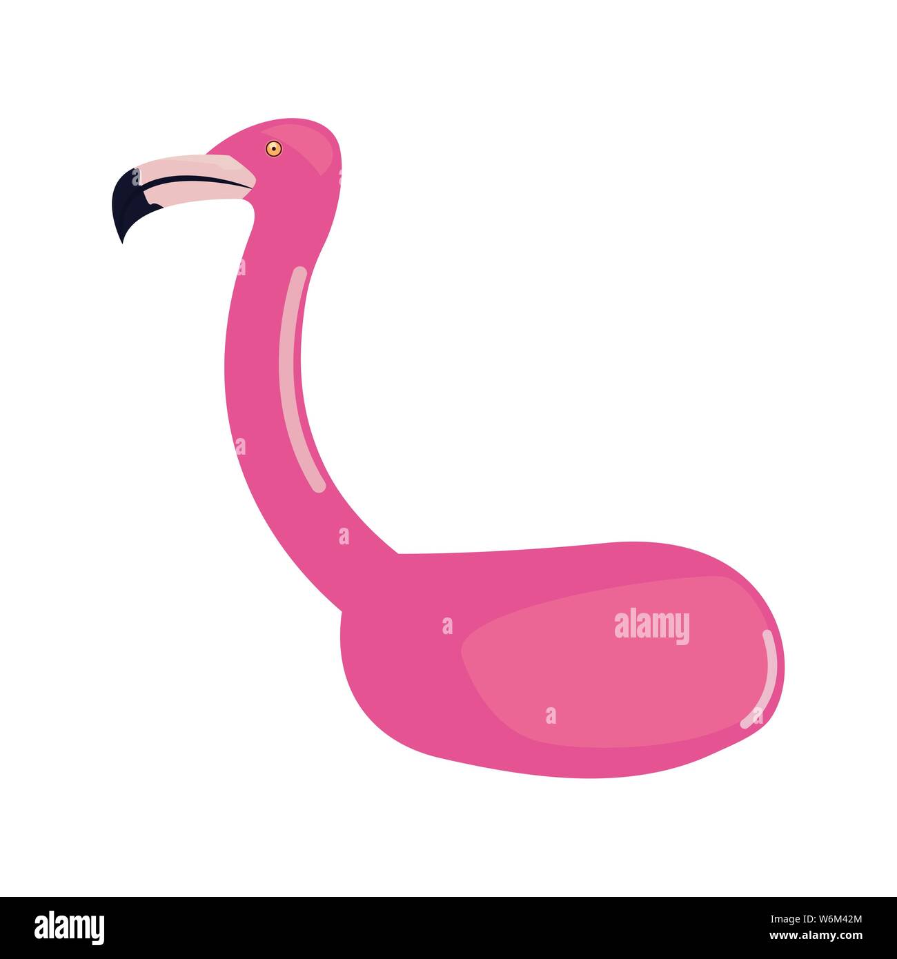 flamingo float summer time vacations design vector illustration Stock ...