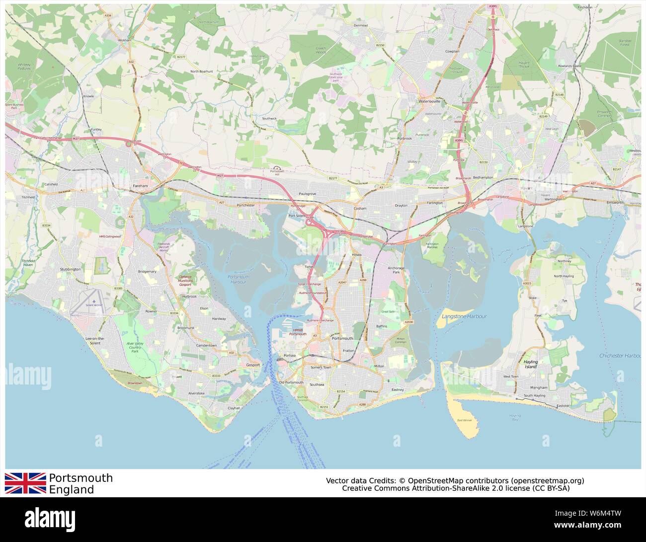 Map Of Portsmouth England High Resolution Stock Photography and Images Alamy