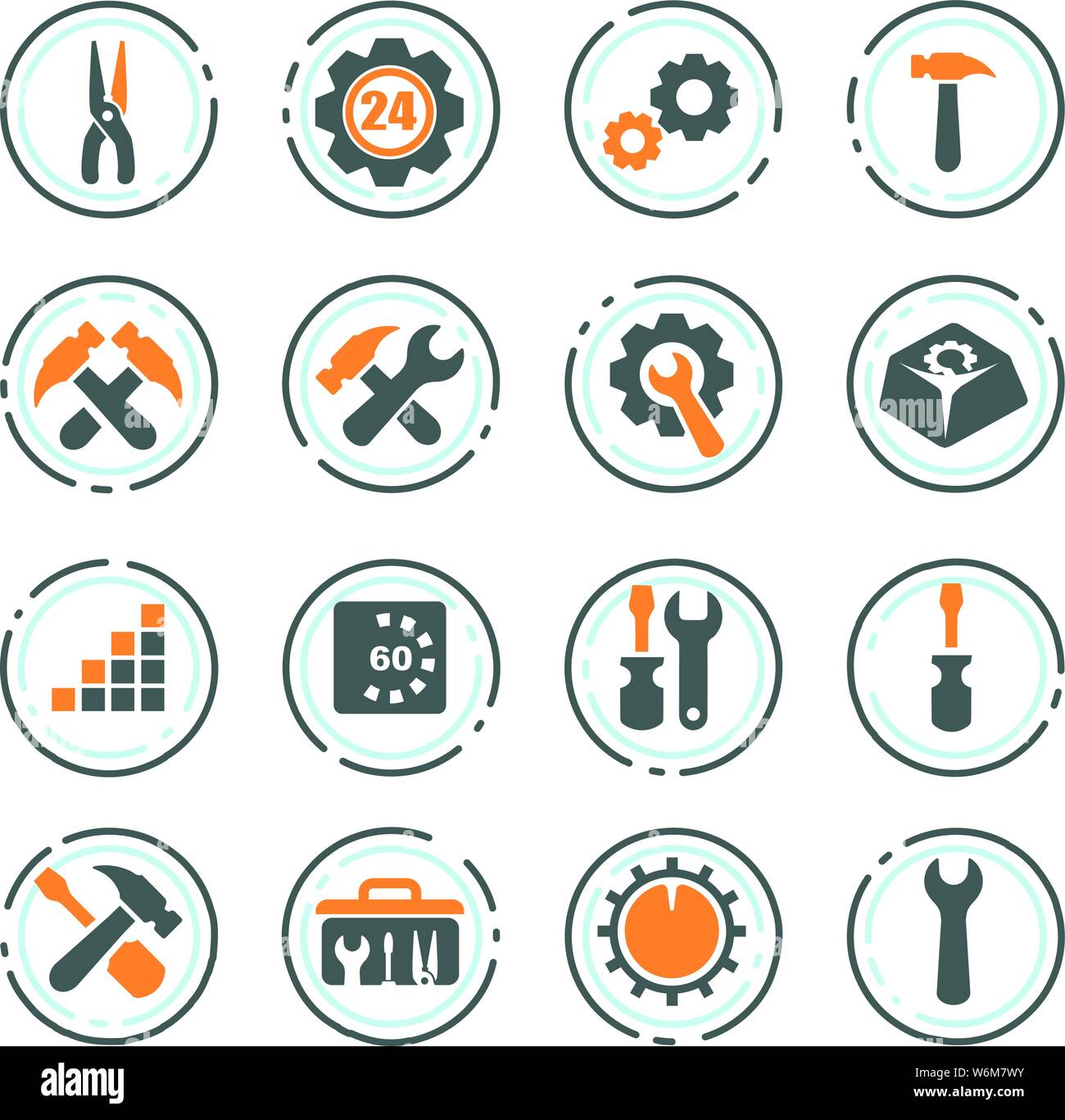 Setting icon set for web sites and user interface Stock Vector Image ...