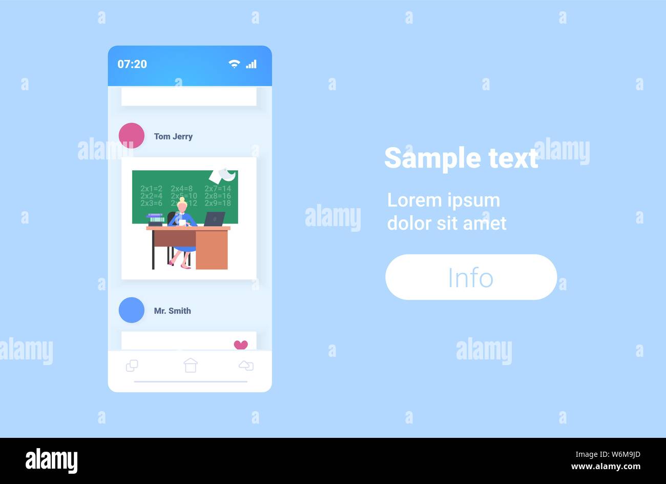 Sitting in front of chalkboard Stock Vector Images Alamy