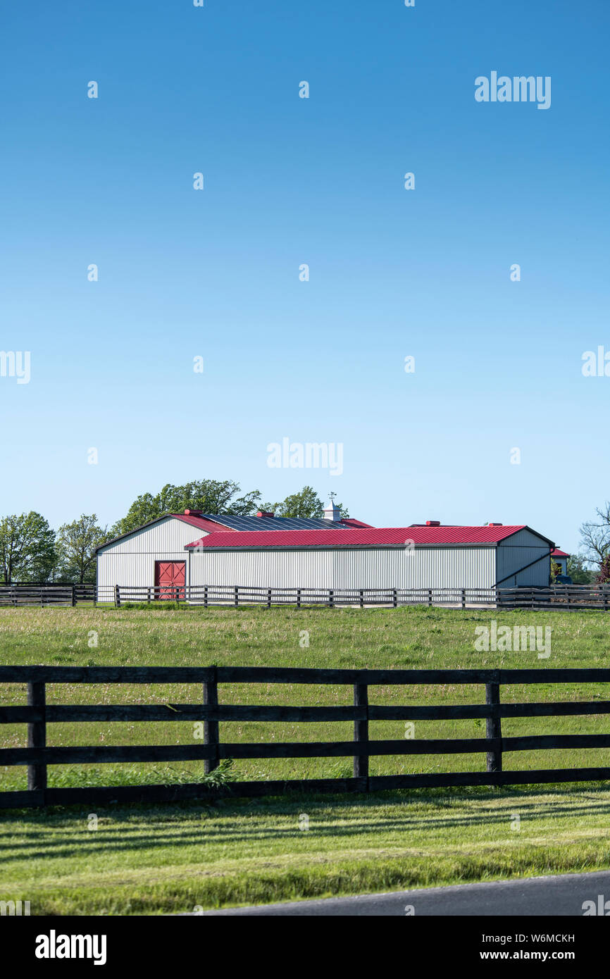 Equestrian farm in Ontario Stock Photo Alamy