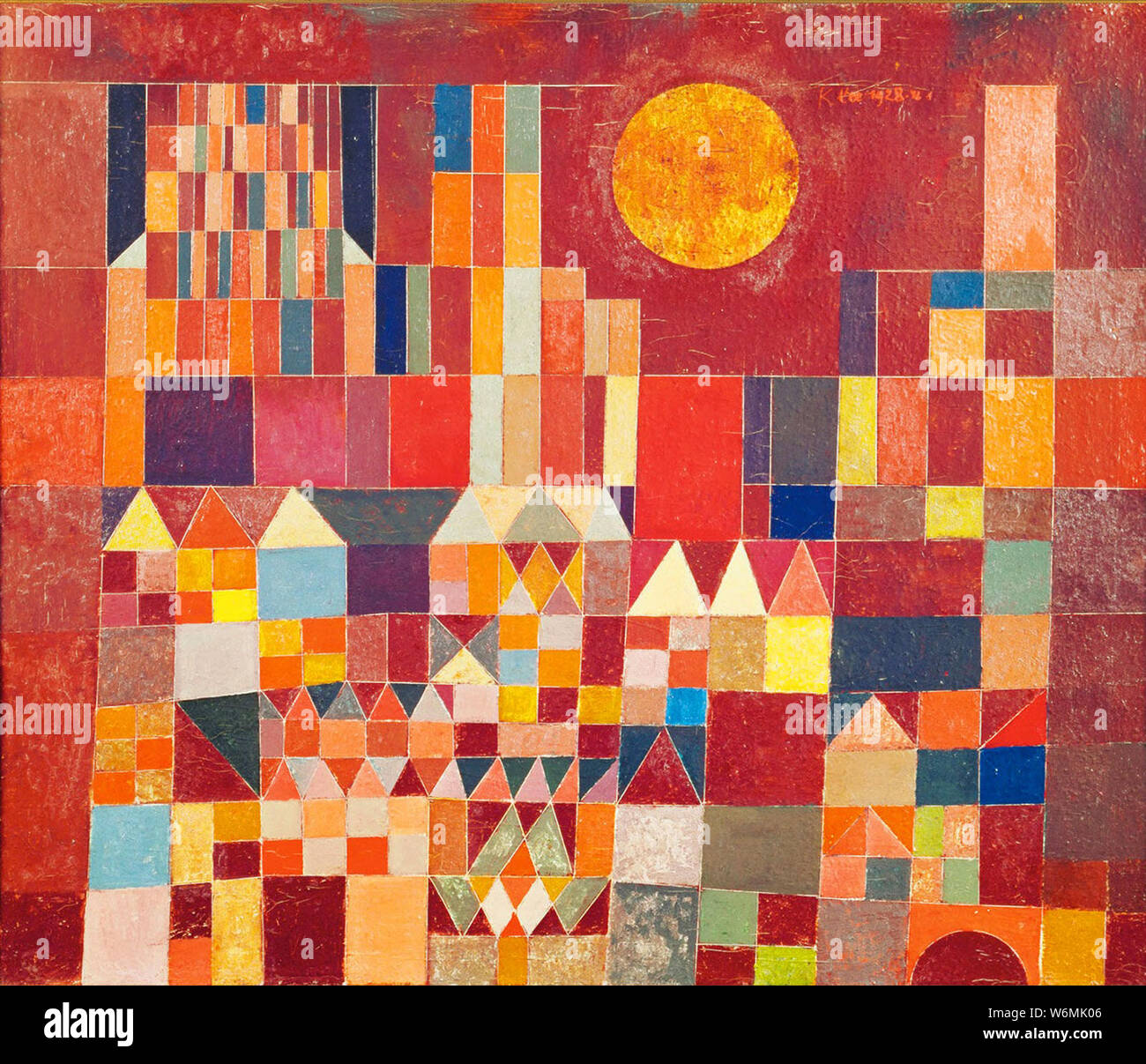Paul Klee abstract painting ideal for interior decoration Stock Photo