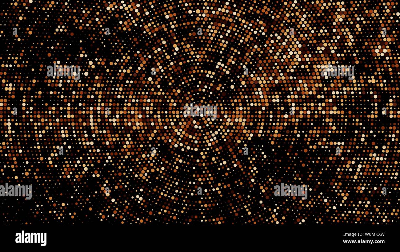 Coffee Color Halftone Dotted Backdrop. Abstract Circular Retro Pattern. Pop  Art Style Background. Chocolate Shades Explosion of Confetti. Digitally Ge  Stock Vector Image & Art - Alamy