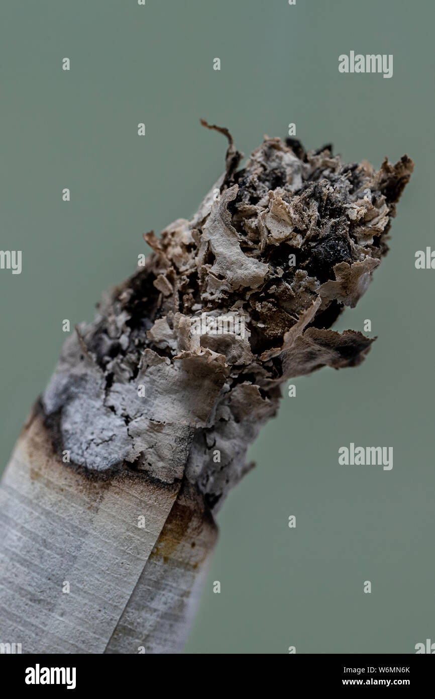 extreme close up of a burning cigarette Stock Photo Alamy