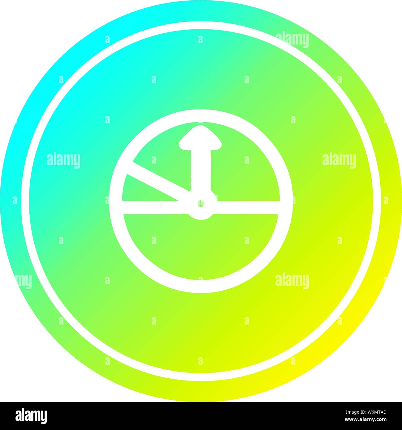speedometer circular icon with cool gradient finish Stock Vector Image ...