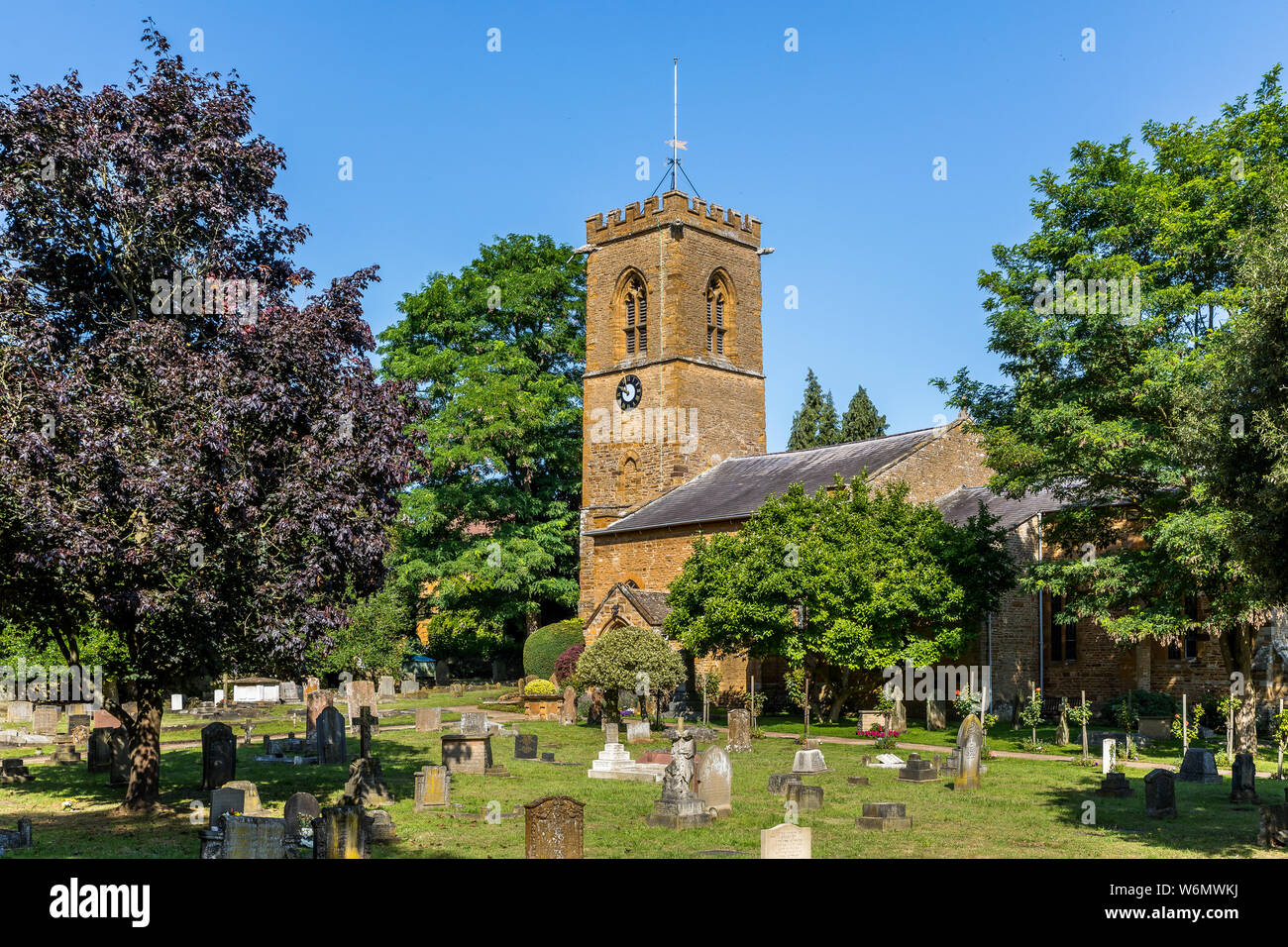 St Peter and St Pauls Church, Abington Park, Northampton United Kingdom Stock Photo