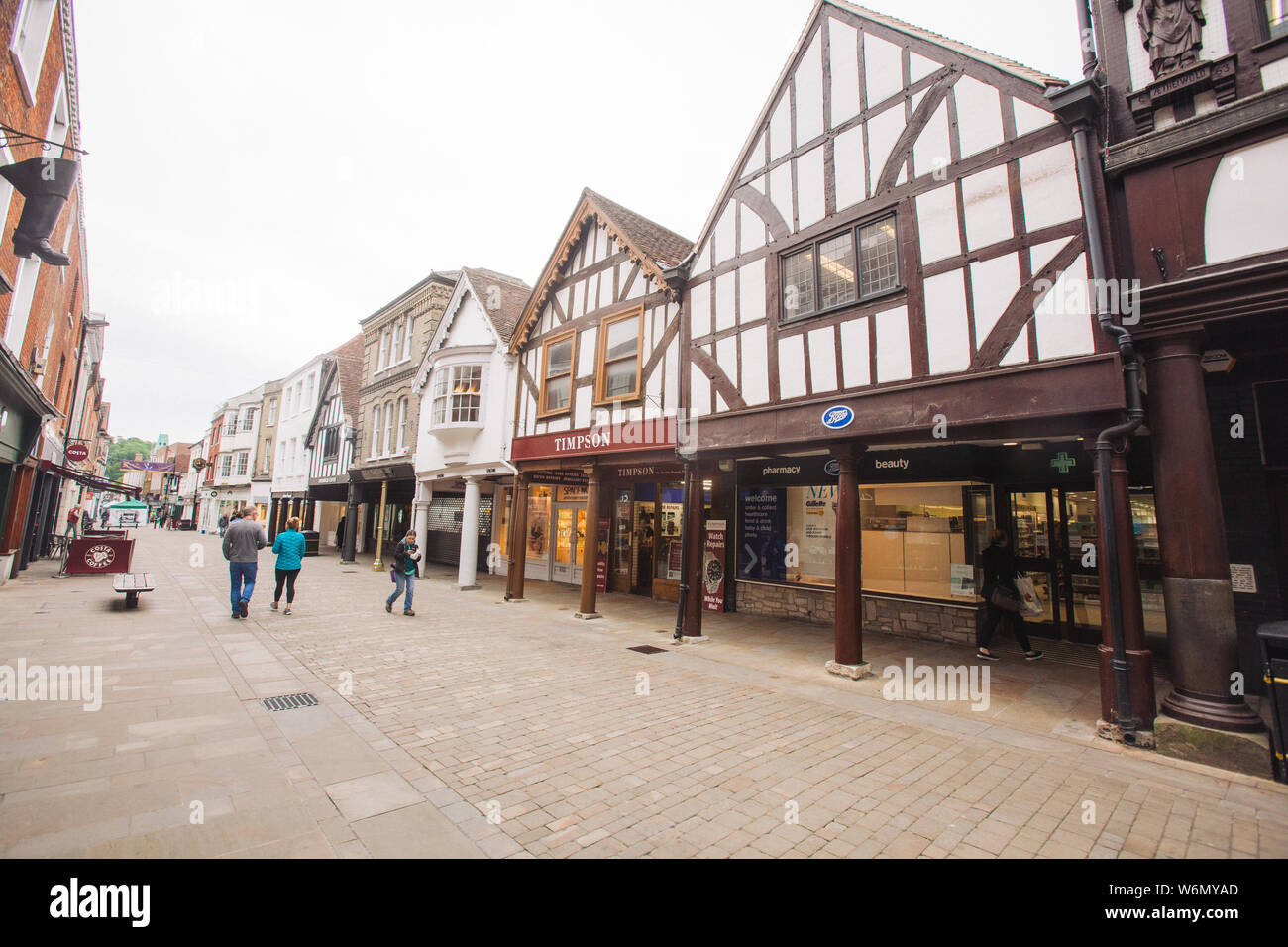 High Street, Winchester, Hampshire, England, United Kingdom Stock Photo