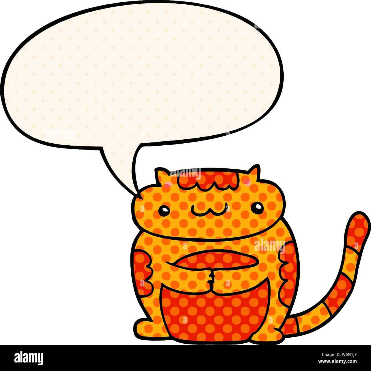 Cat Pin Bubble Example cute cartoon cat with speech bubble in comic book style Stock Vector ...
