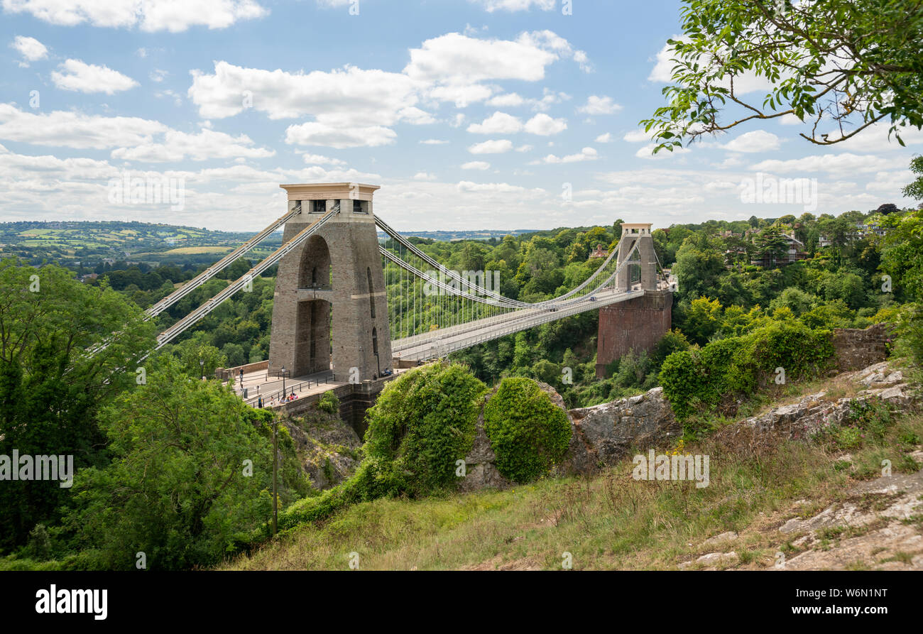 Clifton suspension bridge trees hi-res stock photography and images - Alamy