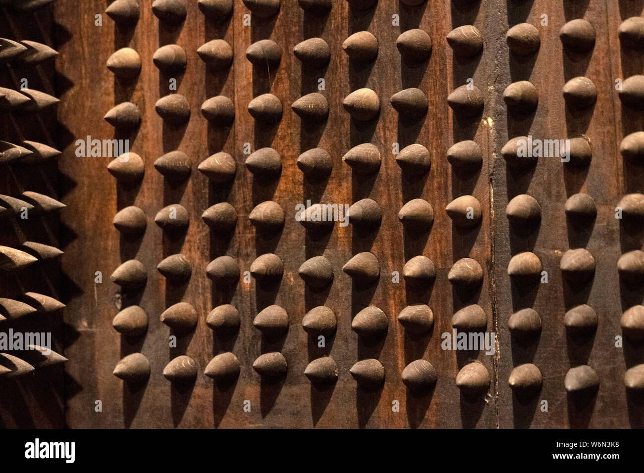 Torture iron spikes medieval chair detail Stock Photo Alamy