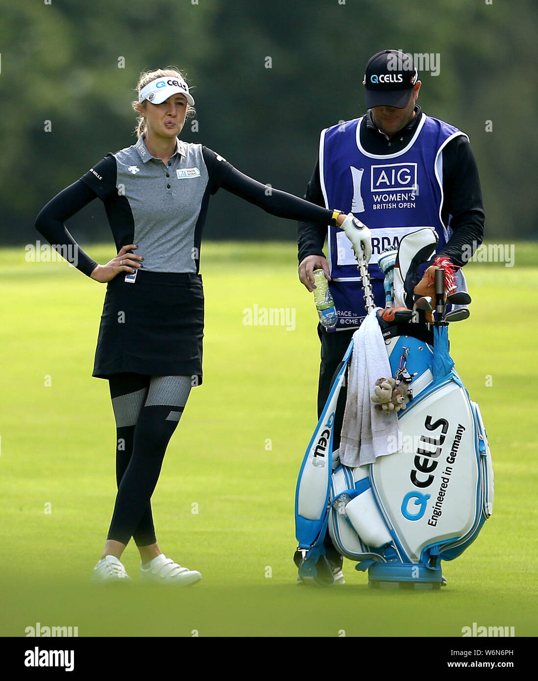 USA's Nelly Korda during day two of the AIG Women's British Open at Woburn  Golf Club, Little Brickhill Stock Photo - Alamy