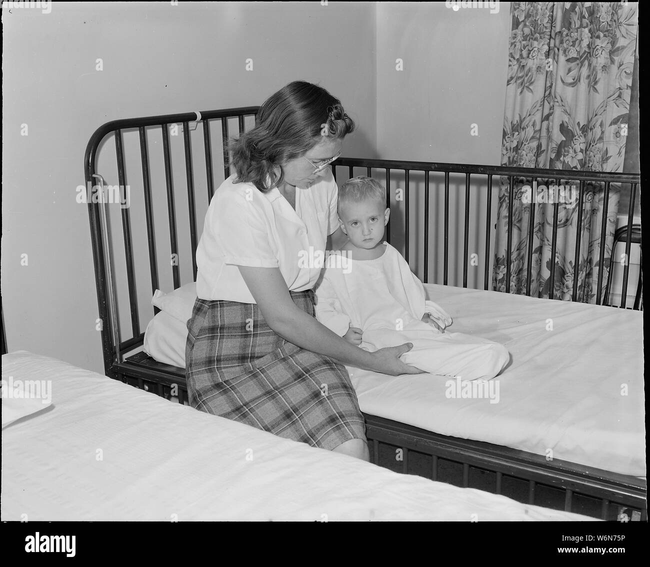 Wife and son of Conley Hoanker, a miner, who works for the Pocahontas