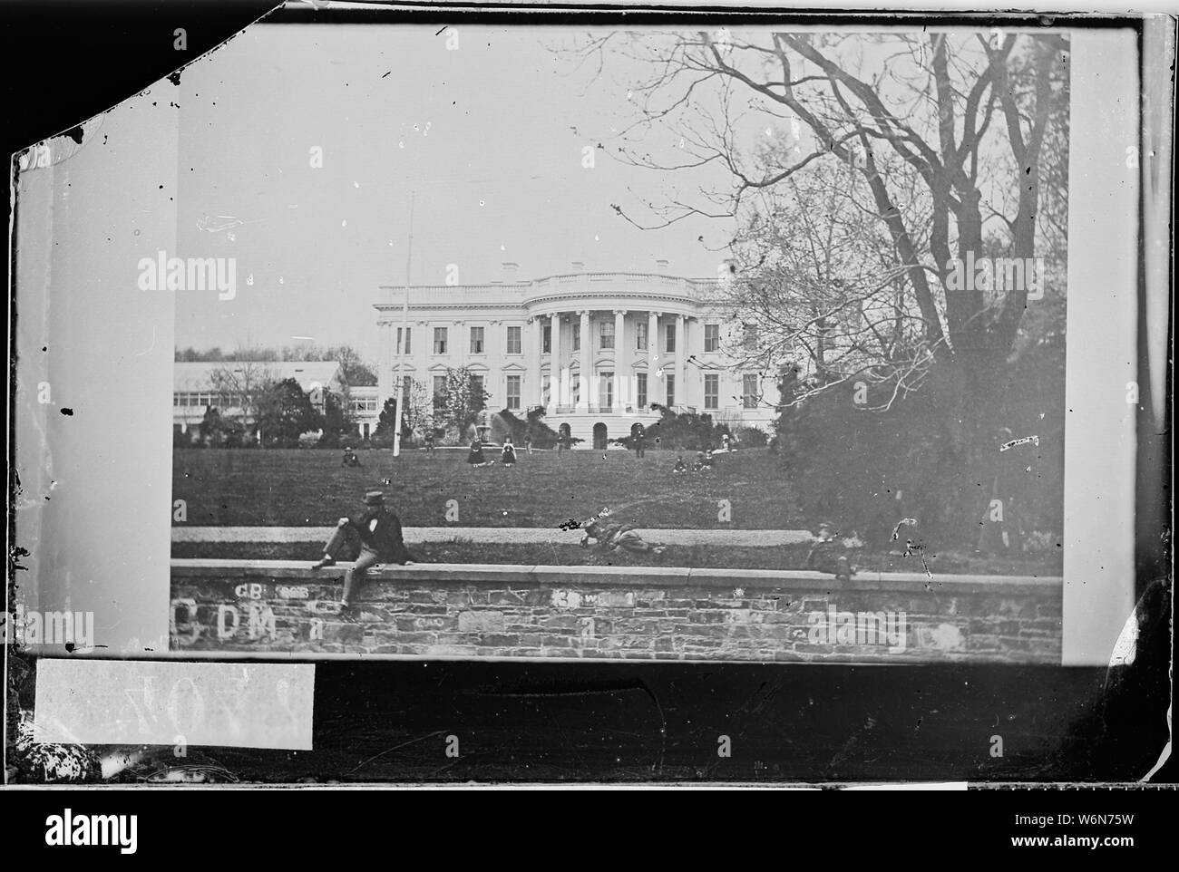 White House, Washington D.C. 1861 1865 Stock Photo Alamy