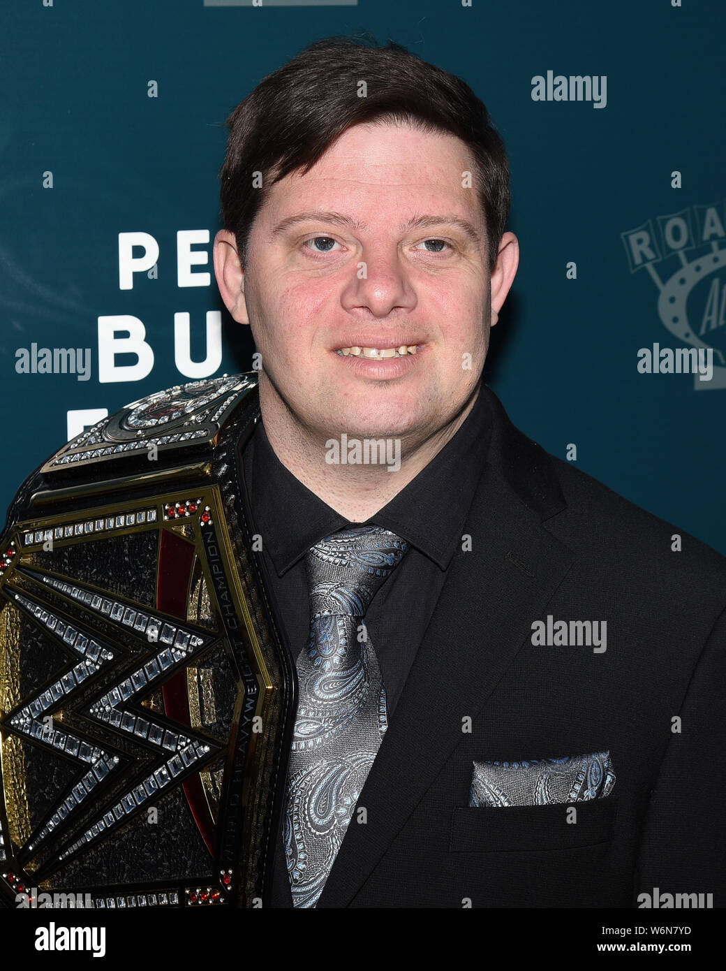 August 1, 2019, Hollywood, California, USA: Zack Gottsagen attends the