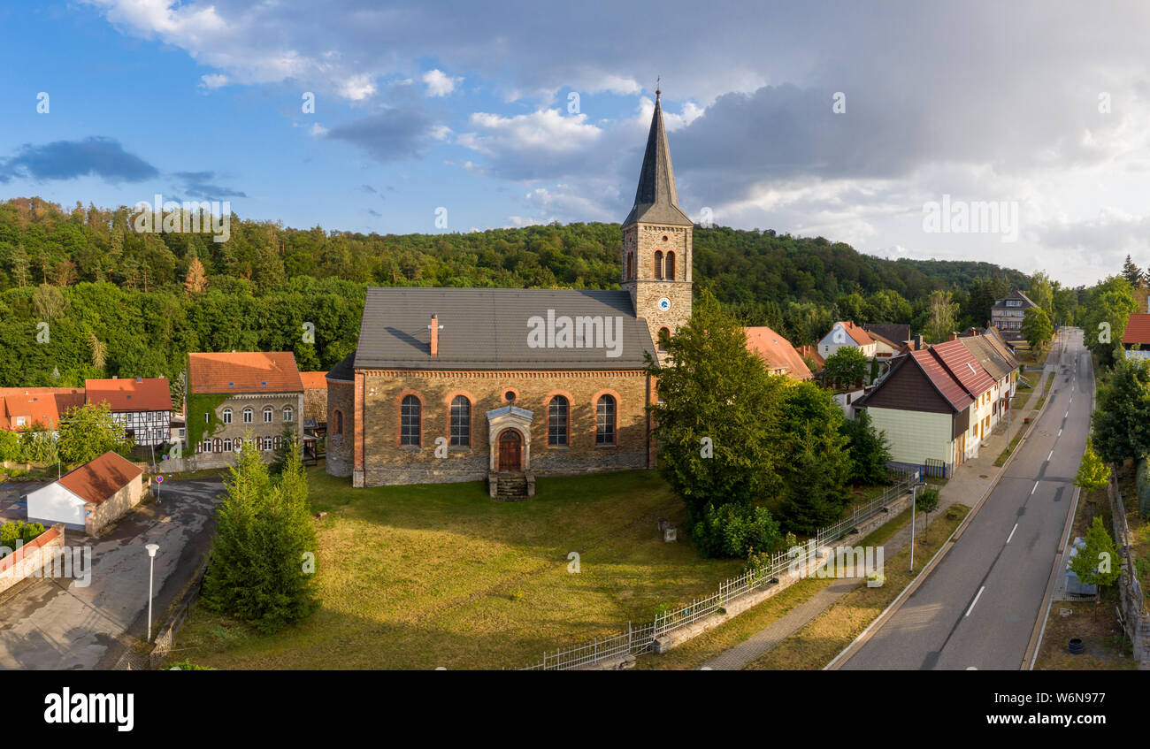 Kirche Güntersberge im Selketal Harz Stock Photo