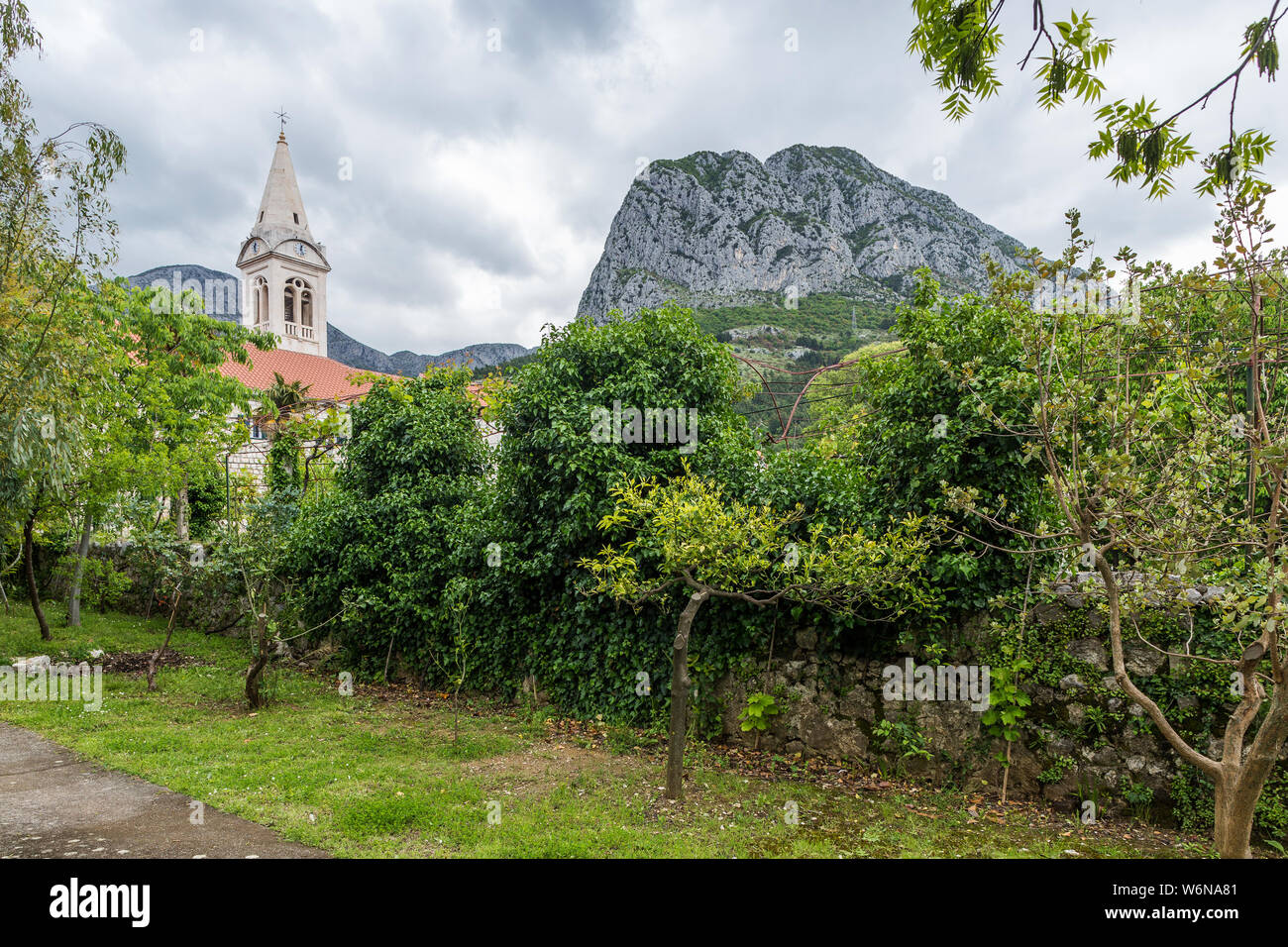 06 MAY 2019. Zaostrog, Croatia. Franciscan Monastery of St. Mary. Makarska Riviera Stock Photo