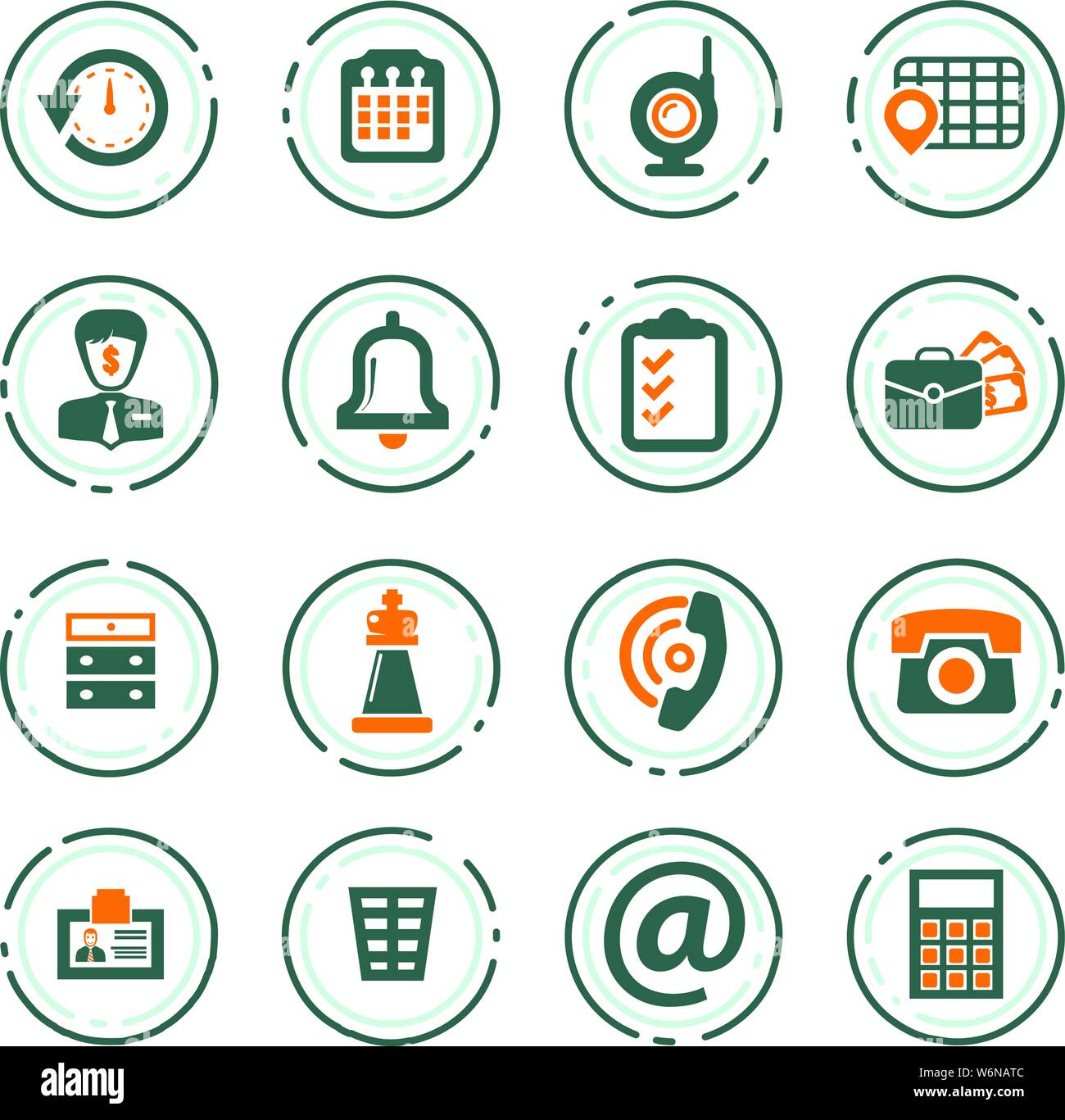 Office vector icons for user interface design Stock Vector Image & Art ...