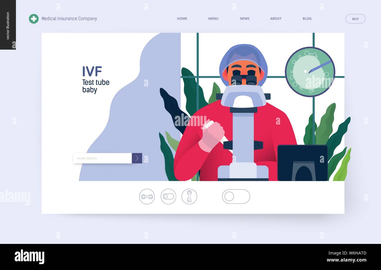 Test tube baby, in vitro fertilization, IVF medical insurance template