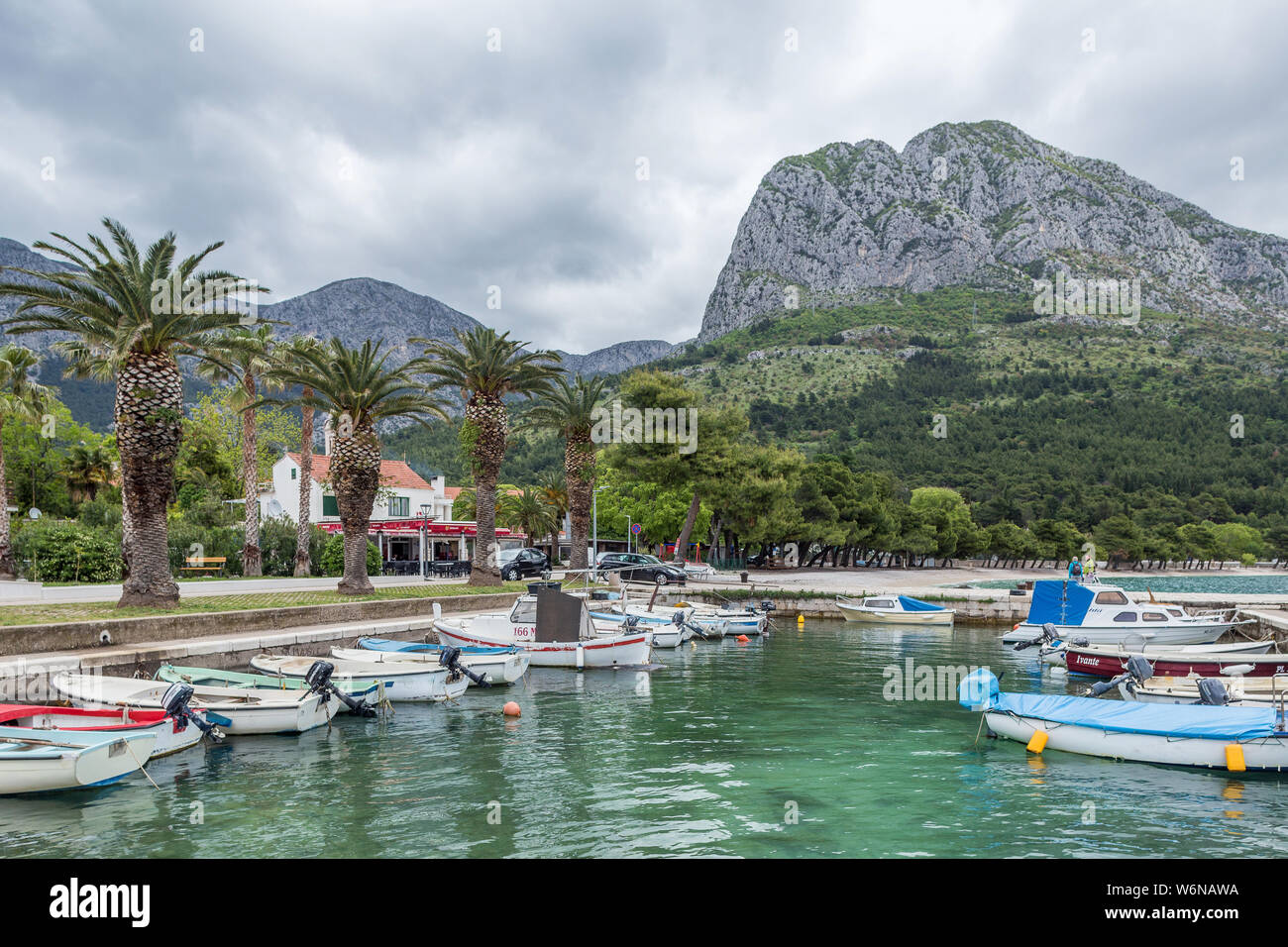 06 MAY 2019. Zaostrog, Croatia. Small haven. Makarska Riviera Stock Photo