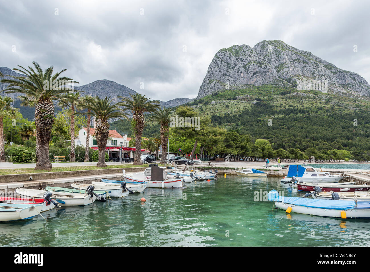 06 MAY 2019. Zaostrog, Croatia. Small haven. Makarska Riviera Stock Photo