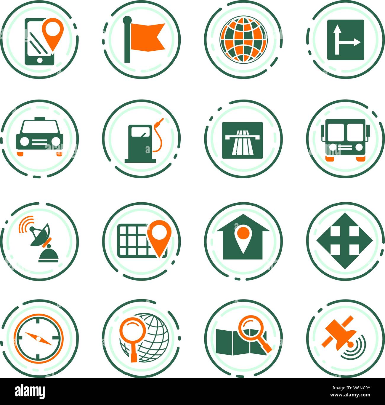 Navigation icon set for web sites and user interface Stock Vector Image ...