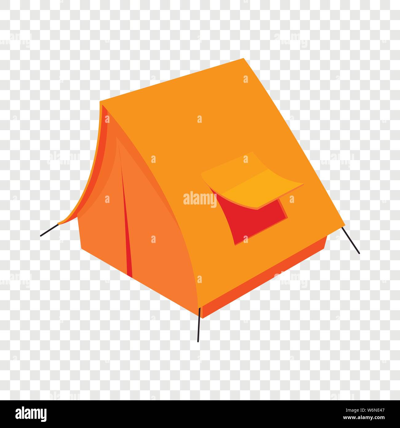 Tent icon, isometric 3d style Stock Vector