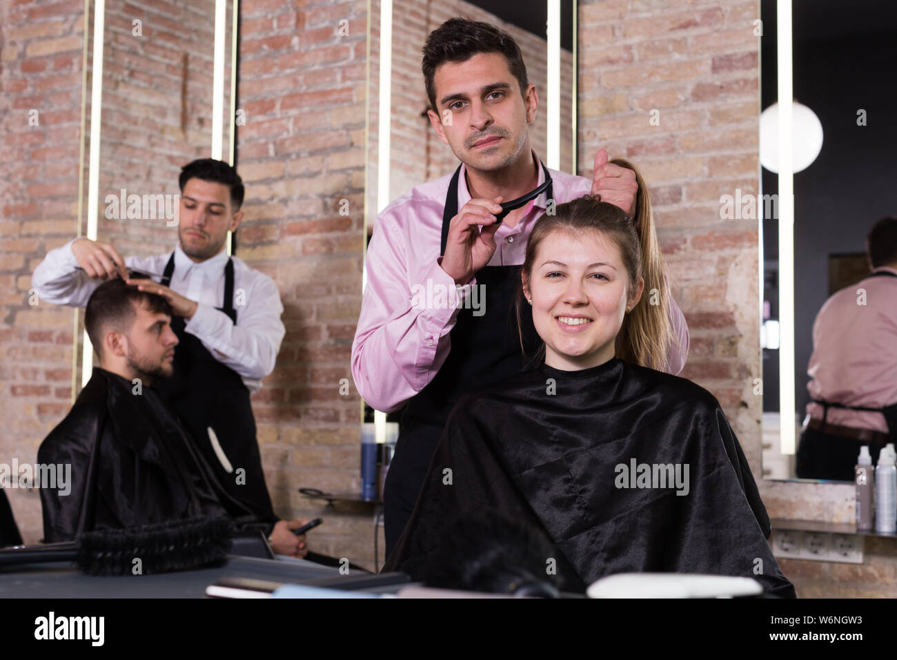 Hairstyling Techniques Stock Photos Hairstyling Techniques Stock